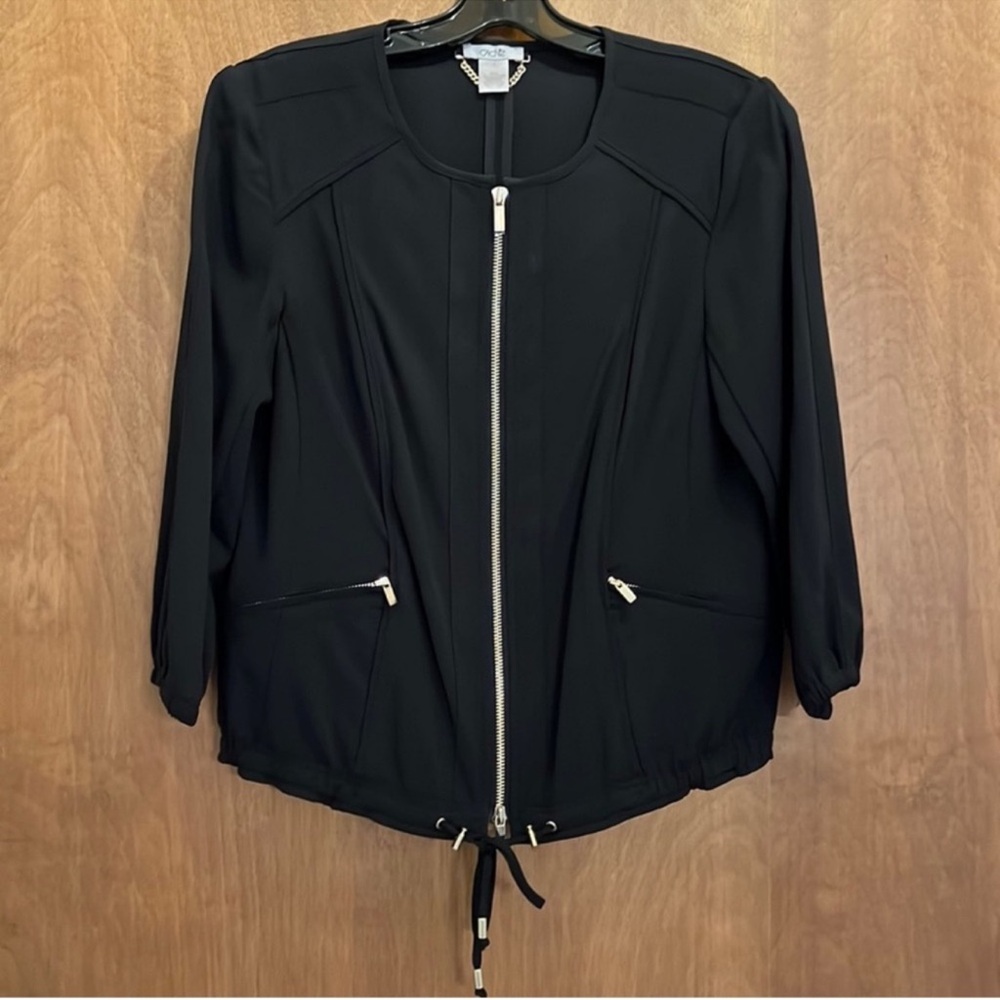 Cache Black Utility Jacket With Drawstring Waist … - image 2
